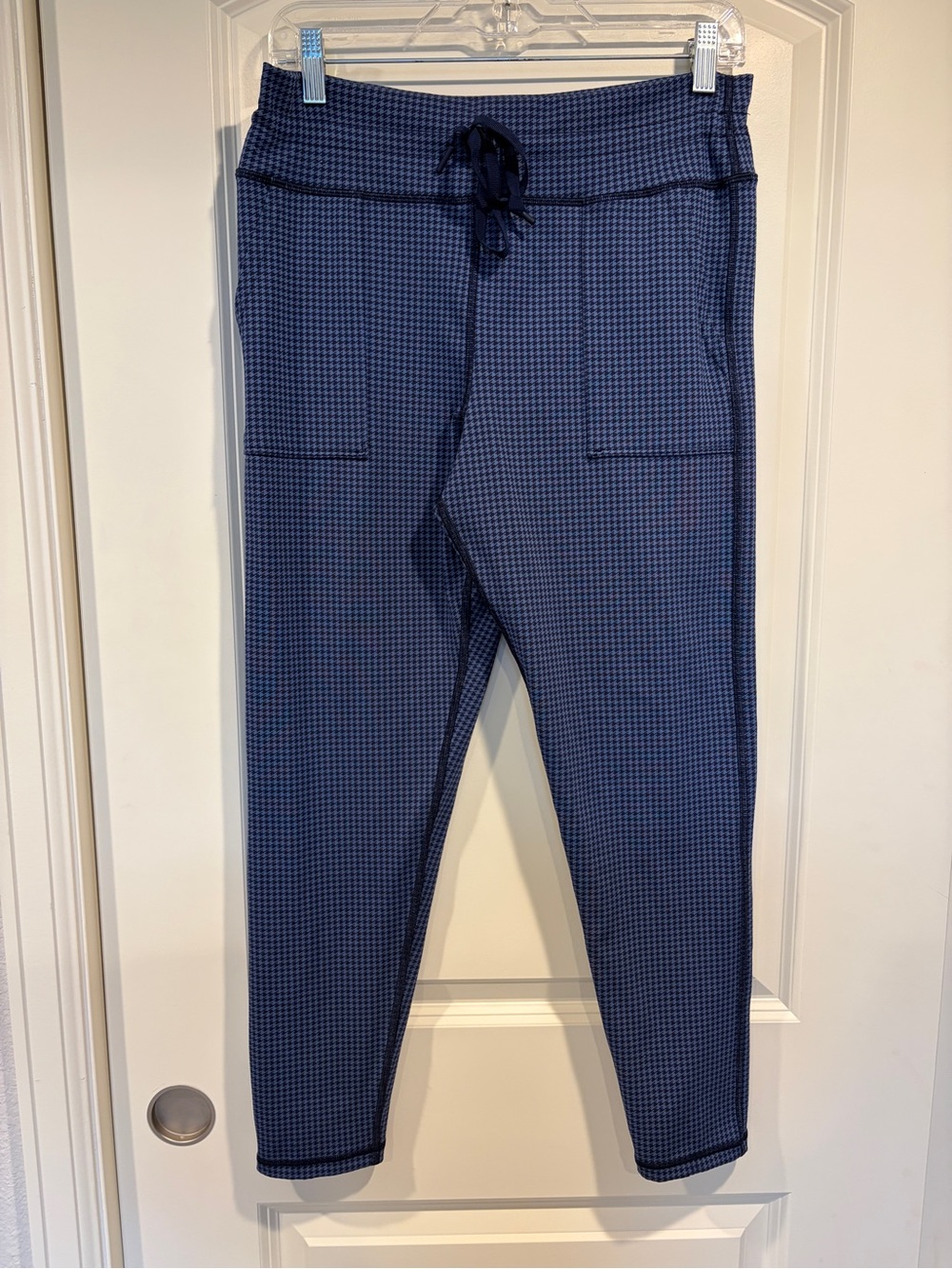 Offline by Aerie Blue Mini Houndstooth Drawcord Leggings - XL